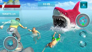 Hungry Shark Attack Simulator: New Hunting Game Screenshot 0