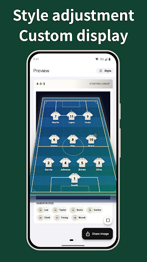 Soccer Lineup & Tactics Screenshot 3