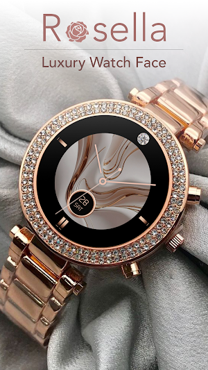 Rosella: Rose Gold watch face Screenshot 3