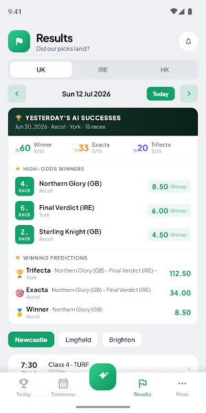 Gallopii: Horse Racing AI Tips Screenshot 1