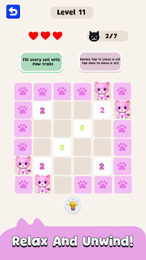 Cat Trail: Sudoku Logic Puzzle Screenshot 2