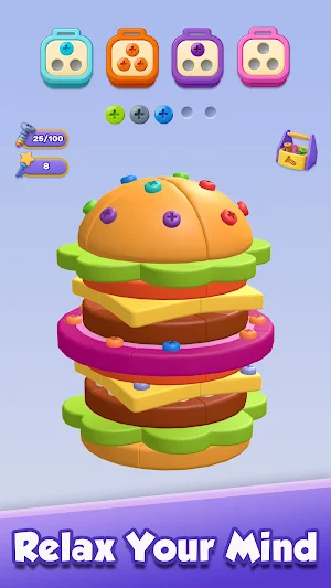 Screw Spin: 3D Color Sort Screenshot 2