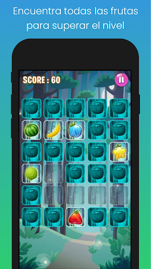 Juego de memoria para niños con Frutas Screenshot 3