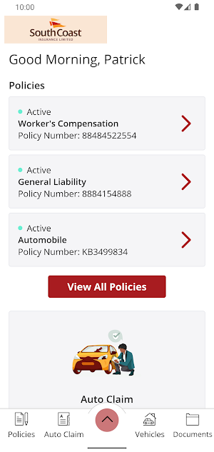South Coast Insurance Screenshot 1