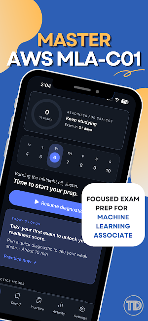 AWS MLA-C01 Dojo Exam Screenshot 0