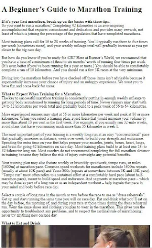 How to Do Marathon Training Screenshot 3