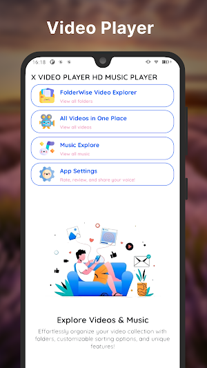 X Video Player HD Music Player Screenshot 0