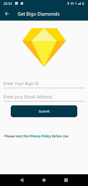 Get Diamonds for Bigo live Screenshot 2
