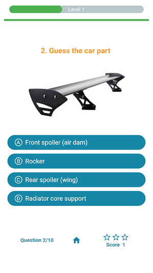 Car parts Quiz Game Screenshot 3