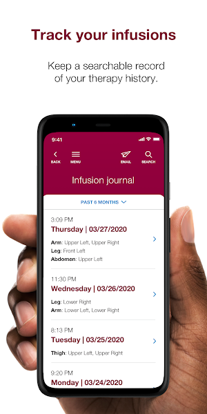 Hizentra App Screenshot 2