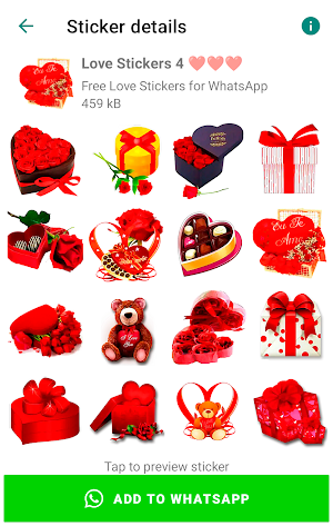 WASticker - Love Stickers Screenshot 2