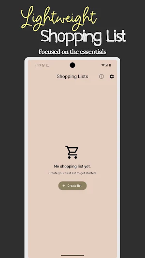 MiniSho: Simple Shopping List Screenshot 0