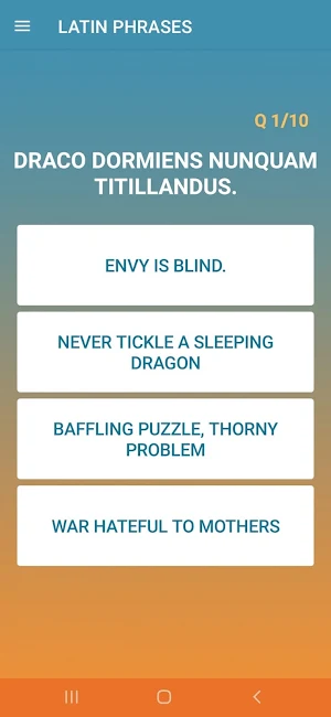 Latin Phrases Screenshot 3