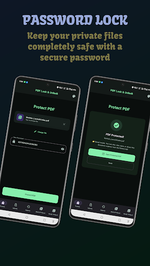 PDF Lock & Unlock Passwords Screenshot 1