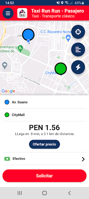 Taxi Run Run - Pasajero Screenshot 0