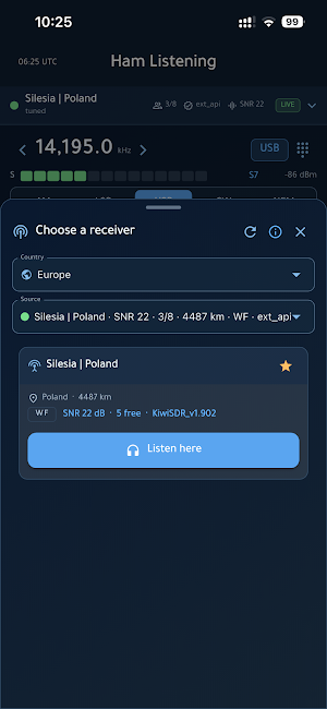 Ham Listening Screenshot 3