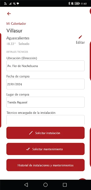 Aquasol App Screenshot 3
