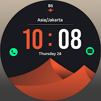 Red Desert Simple Watch Face