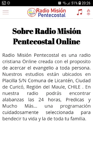 Radio Misión Pentecostal Screenshot 3
