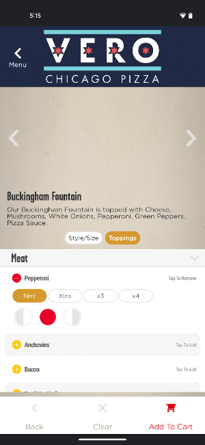 Vero Chicago Pizza Screenshot 3