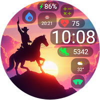 FW102 Digital Watch Face