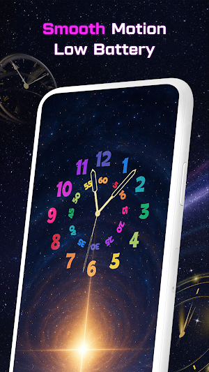 VibeTick: Neon Clock Wallpaper Screenshot 3