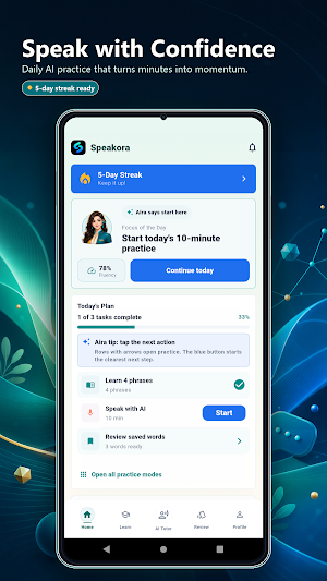 Speakora: AI English Coach Screenshot 1