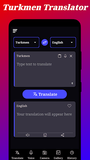 Turkmen Translator Screenshot 0