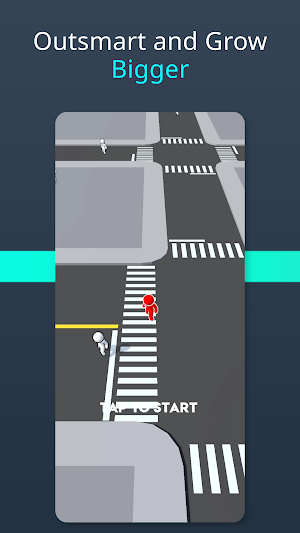 City Eat Rush: Stickman Chase Screenshot 1
