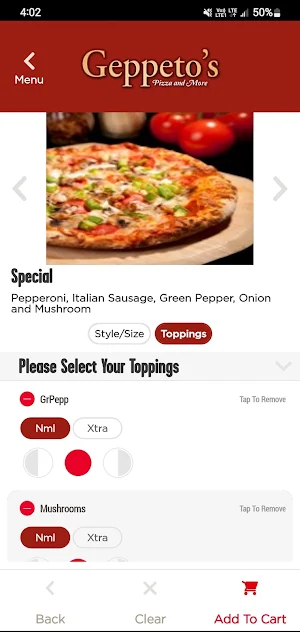 Geppeto's Pizza Screenshot 3