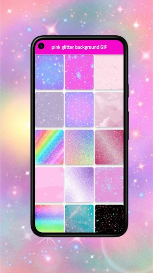 pink glitter background GIF Screenshot 2