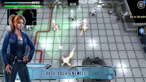 Robot Warrior: Top-down shooter. Offline game. Screenshot 3