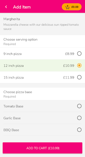 A.J's Pizza Worcester Screenshot 2