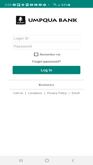 Umpqua Bank Mobile Banking Screenshot 0