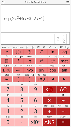 Scientific Calculator Screenshot 2