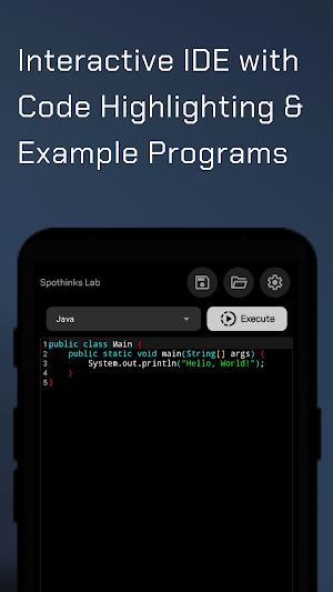 Spothinks Lab - Compiler Screenshot 1