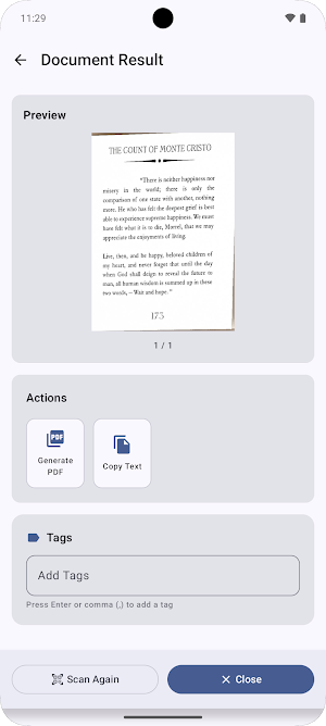 One Scan Screenshot 2