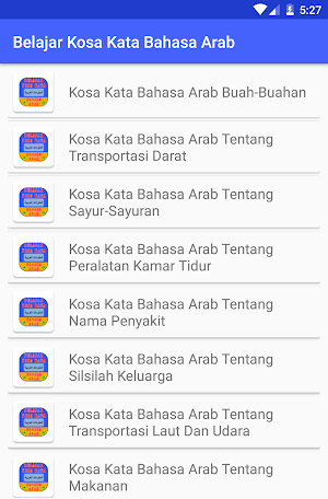 Belajar Kosa Kata Bahasa Arab Screenshot 1