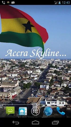 Ghana Flag Live Wallpaper Screenshot 2