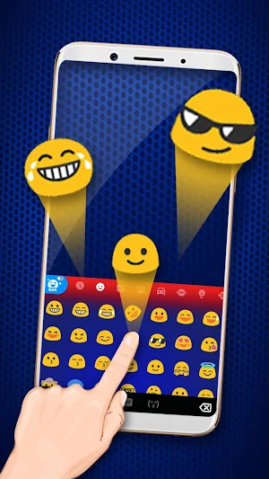 Red Blue Classic Keyboard Theme Screenshot 2