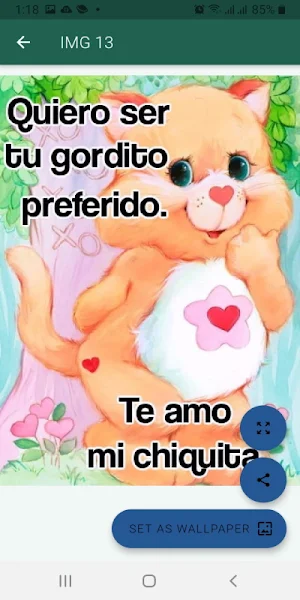 Ositos tiernos con frases de amor Screenshot 2
