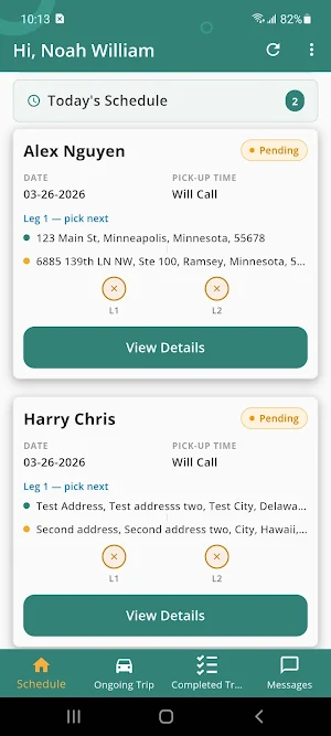Caretap NEMT Screenshot 1