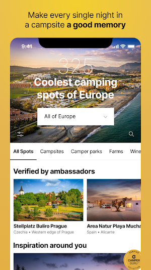 Camperguru — úžasné kempování Screenshot 0