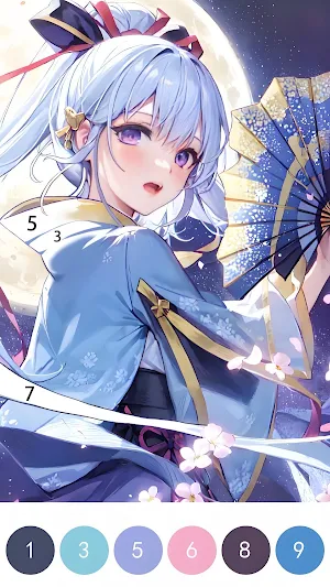 Anime Painter: Color by Number Screenshot 3