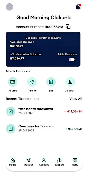 Babcock MFB mobile Screenshot 1