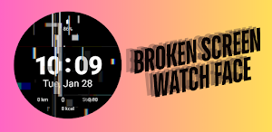 Broken Screen Watch Face Screenshot 0