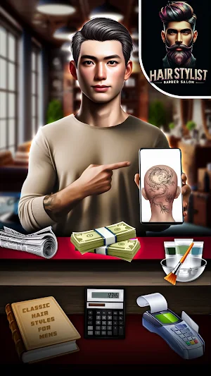Barber Shop Hair Cut Simulator Screenshot 0