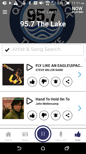 95.7 The Lake - Quality Rock Screenshot 3
