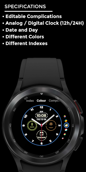 Nighty Hybrid 04 - watch face Screenshot 3