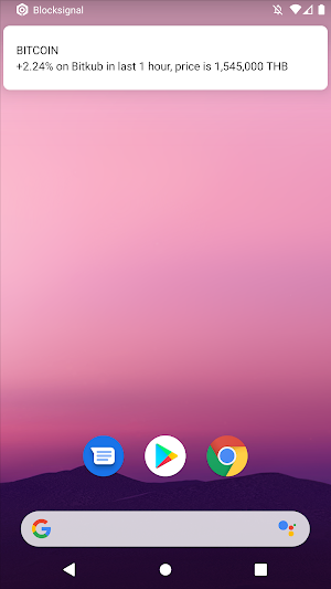 Blocksignal - A Bitcoin and cryptocurrency Alerts Screenshot 0